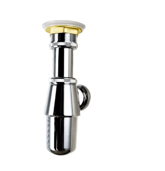 Chrome Plated Drain Pipe for Wash Basin – Durable Stainless Steel Bottle Trap