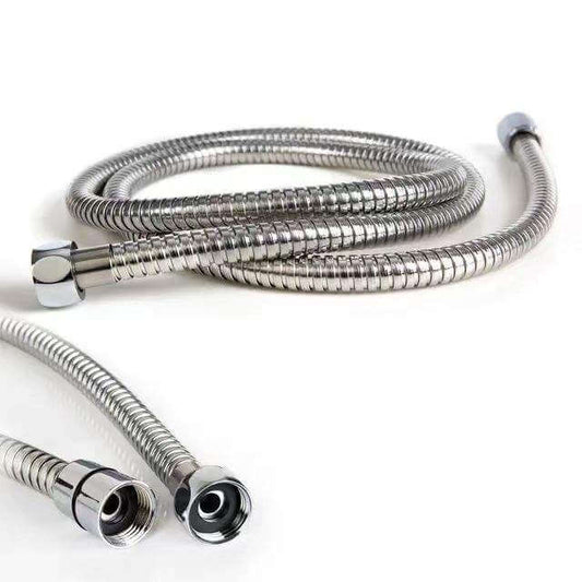 Stainless Steel Hand Shower Hose – 1.5m Flexible Chrome-Plated Pipe for Bidet & Bathroom