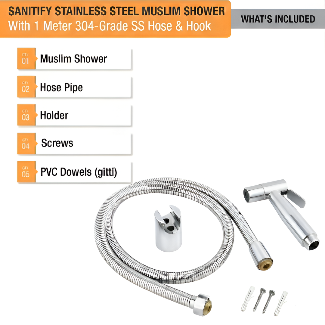 Heavy-Duty 304 Steel Shower – Guaranteed No Spring Failure (1 Year Warranty)