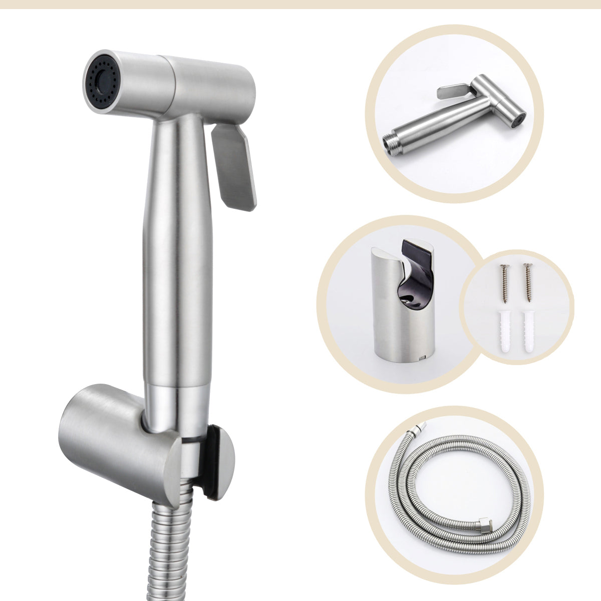 Premium 304 Stainless Steel Muslim Shower Set