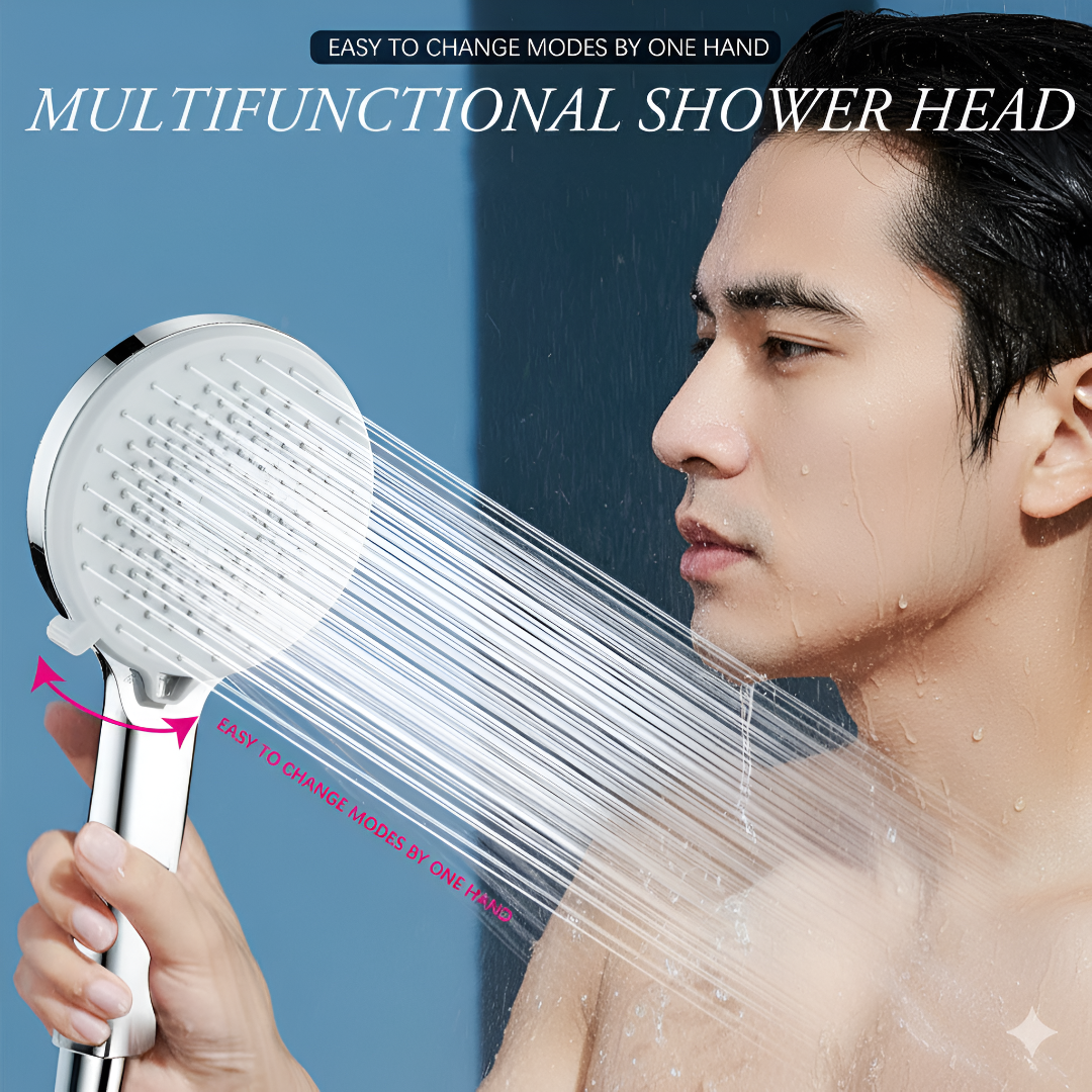 Sanitify Premium complete Hand Shower Set – 304 Steel Chrome Finish