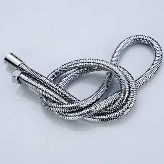 Stainless Steel Hand Shower Hose – 1.5m Flexible Chrome-Plated Pipe for Bidet & Bathroom