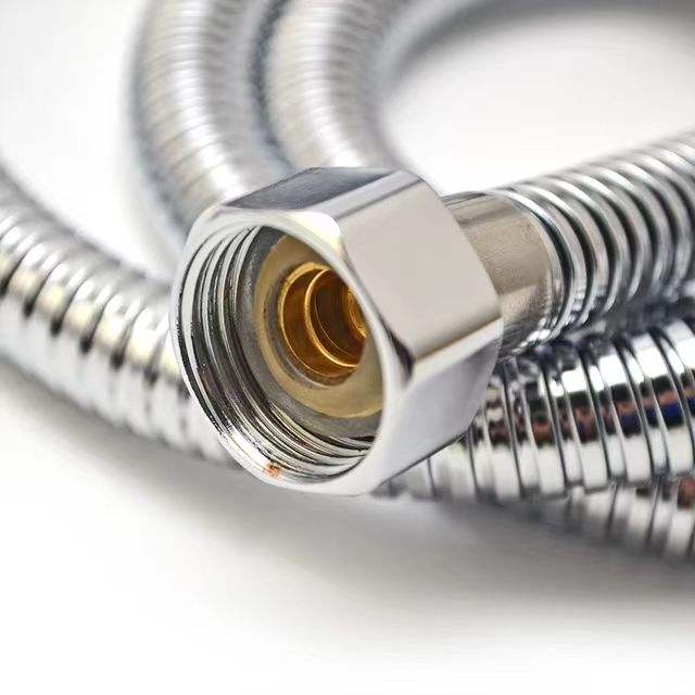 Stainless Steel Hand Shower Hose – 1.5m Flexible Chrome-Plated Pipe for Bidet & Bathroom